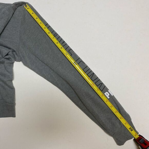 PINK by Victoria’s Secret Women’s Gray Love Pink Light Pullover Hoodie Sz XS - Picture 5 of 10